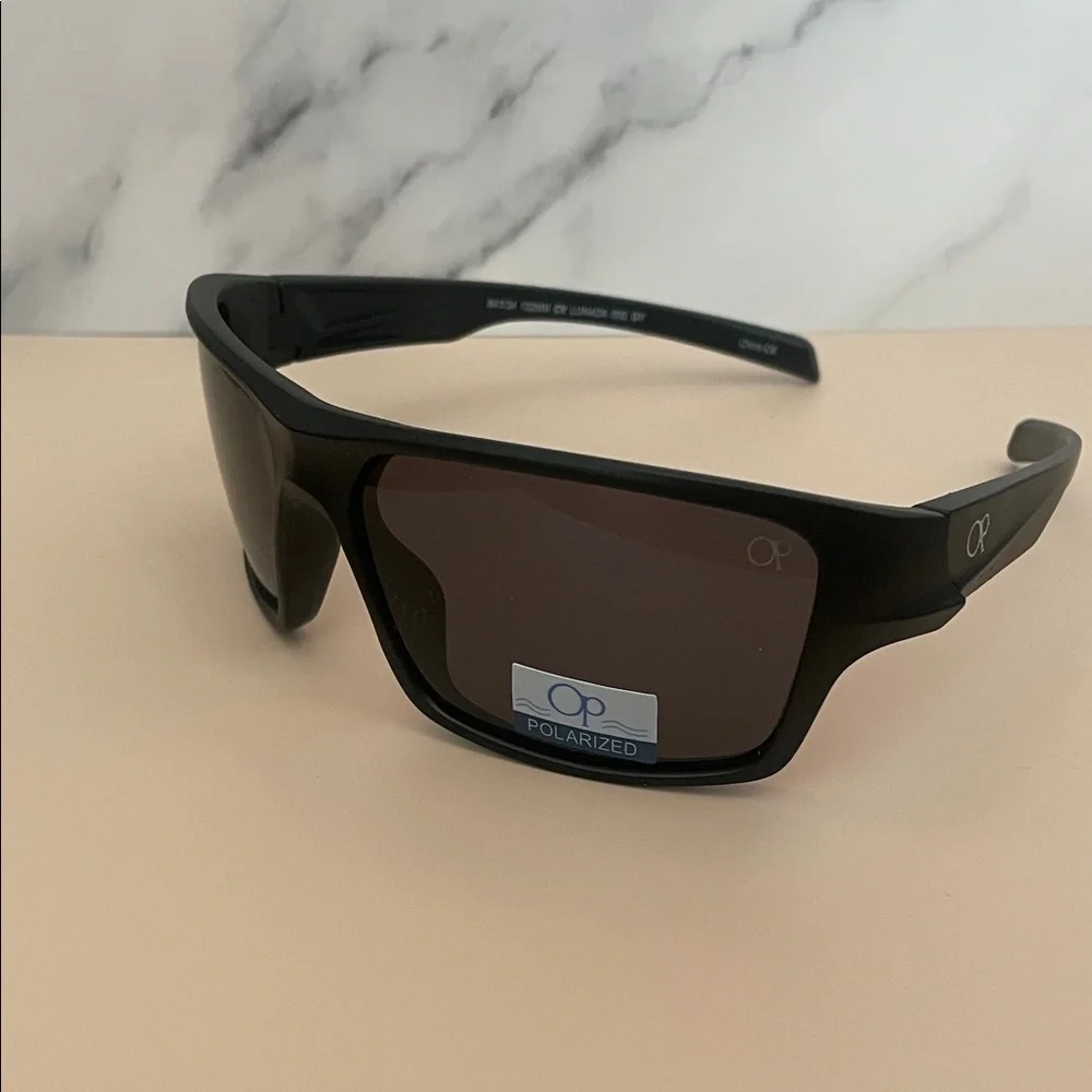 OP Matte Black Frame Unisex Polarized Sunglasses NEW